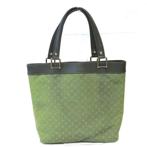 Lucile GM Mini Bag Tote Bag Monogram Canvas x Leather Khaki x Brown - Picture 2 of 7